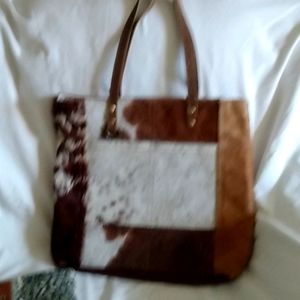 Myra cowhide leather handbag